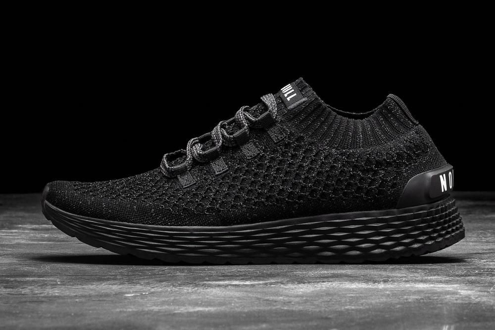 Chaussure Running NOBULL Homme Noir - Chaussures NOBULL Reflective Knit Runner,France (6419-UOXHK)